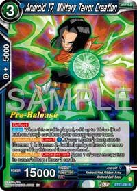 Android 17, Military Terror Creation - History of Z Pre-Release Cards - Dragon Ball Super: Masters card