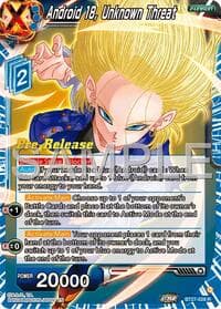 Android 18, Unknown Threat - History of Z Pre-Release Cards - Dragon Ball Super: Masters card
