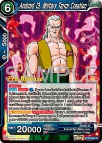 Android 13, Military Terror Creation - History of Z Pre-Release Cards - Dragon Ball Super: Masters card