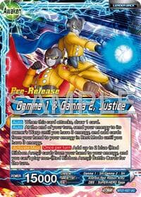 Gamma 2 // Gamma 1 & Gamma 2, Justice - History of Z Pre-Release Cards - Dragon Ball Super: Masters card