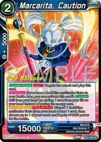 Marcarita, Caution - History of Z Pre-Release Cards - Dragon Ball Super: Masters card