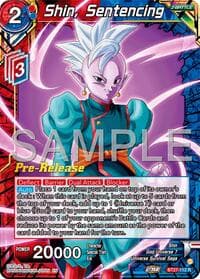 Shin, Sentencing - History of Z Pre-Release Cards - Dragon Ball Super: Masters card