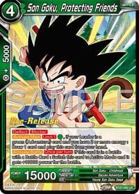 Son Goku, Protecting Friends - History of Z Pre-Release Cards - Dragon Ball Super: Masters card