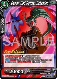 Demon God Putine, Scheming - History of Z Pre-Release Cards - Dragon Ball Super: Masters card