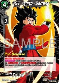 SS4 Vegito, Barrage - History of Z Pre-Release Cards - Dragon Ball Super: Masters card