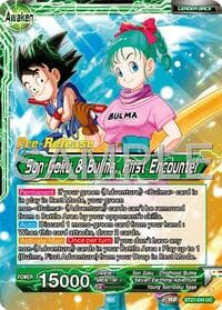 Son Goku // Son Goku & Bulma, First Encounter - History of Z Pre-Release Cards - Dragon Ball Super: Masters card