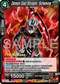 Demon God Shroom, Scheming - History of Z Pre-Release Cards - Dragon Ball Super: Masters card