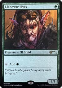 Llanowar Elves (0800) - Secret Lair Drop Series - Magic: The Gathering card