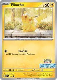 Pikachu - 214 (Illustration Contest 2024) - SV: Scarlet & Violet Promo Cards - Pokemon card