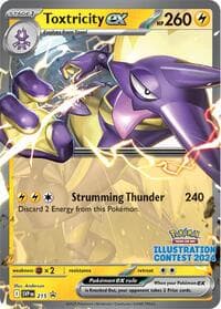 Toxtricity ex - 215 (Illustration Contest 2024) - SV: Scarlet & Violet Promo Cards - Pokemon card