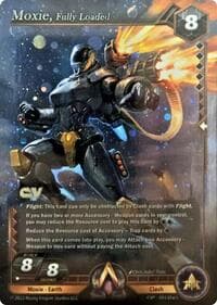 Moxie, Fully Loaded (Collectors Vault Promo) - Alpha Clash Promo Cards - Alpha Clash card