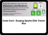Code Card - Surging Sparks Elite Trainer Box - SV08: Surging Sparks - Pokemon card