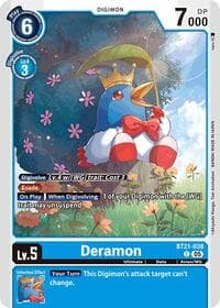 Deramon - World Convergence - Digimon Card Game card