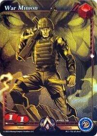 War Minion (Gold) - The Awakening Novel Kickstarter - Alpha Clash card
