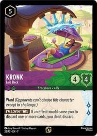 Kronk - Laid Back - Disney Lorcana Promo Cards - Disney Lorcana card