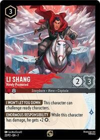 Li Shang - Newly Promoted - Disney Lorcana Promo Cards - Disney Lorcana card