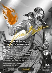 Caleb Widogast, Fiery Transmuter (Serial Numbered) - Critical Role: Heroes of Exandria - UniVersus card