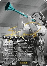 Scanlan Shorthalt, Devious Troubadour (Serial Numbered) - Critical Role: Heroes of Exandria - UniVersus card