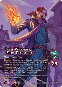 Caleb Widogast, Fiery Transmuter - Critical Role: Heroes of Exandria - UniVersus card