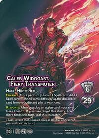 Caleb Widogast, Fiery Transmuter (Alternate Art) - Critical Role: Heroes of Exandria - UniVersus card