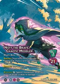 Nott the Brave, Chaotic Meddler - Critical Role: Heroes of Exandria - UniVersus card