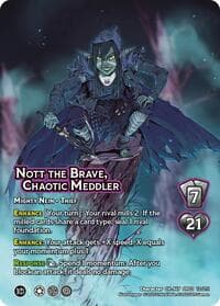 Nott the Brave, Chaotic Meddler (Alternate Art) - Critical Role: Heroes of Exandria - UniVersus card
