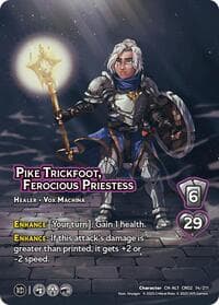 Pike Trickfoot, Ferocious Priestess (Alternate Art) - Critical Role: Heroes of Exandria - UniVersus card