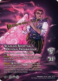 Scanlan Shorthalt, Devious Troubadour (Alternate Art) - Critical Role: Heroes of Exandria - UniVersus card
