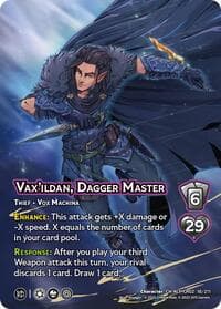 Vax'ildan, Dagger Master (Alternate Art) - Critical Role: Heroes of Exandria - UniVersus card