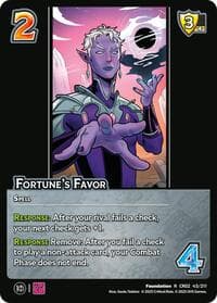 Fortune's Favor - Critical Role: Heroes of Exandria - UniVersus card