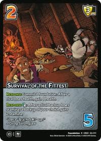 Survival of the Fittest - Critical Role: Heroes of Exandria - UniVersus card