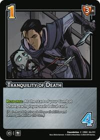 Tranquility of Death - Critical Role: Heroes of Exandria - UniVersus card