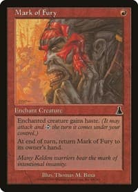 Mark of Fury - Urza's Destiny - Magic: The Gathering card