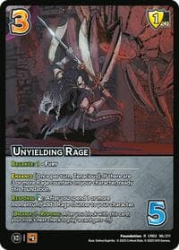 Unyielding Rage - Critical Role: Heroes of Exandria - UniVersus card