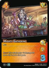 Mighty Gathering - Critical Role: Heroes of Exandria - UniVersus card