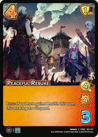 Peaceful Rebuke - Critical Role: Heroes of Exandria - UniVersus card