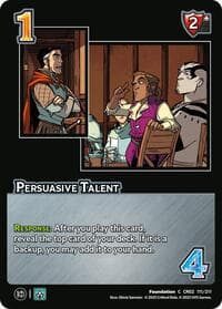 Persuasive Talent - Critical Role: Heroes of Exandria - UniVersus card