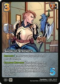 Show of Strength - Critical Role: Heroes of Exandria - UniVersus card