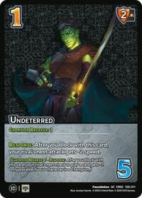 Undeterred - Critical Role: Heroes of Exandria - UniVersus card