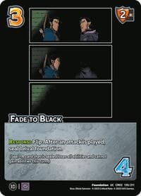Fade to Black - Critical Role: Heroes of Exandria - UniVersus card
