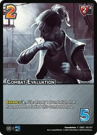 Combat Evaluation - Critical Role: Heroes of Exandria - UniVersus card
