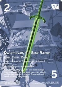 Dwueth'var, Star Razor (Alternate Art) - Critical Role: Heroes of Exandria - UniVersus card