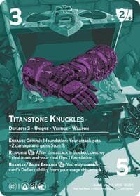 Titanstone Knuckles (Alternate Art) - Critical Role: Heroes of Exandria - UniVersus card