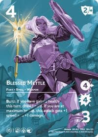 Blessed Mettle (Alternate Art) - Critical Role: Heroes of Exandria - UniVersus card