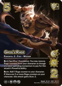 Grog's Rage (Alternate Art) - Critical Role: Heroes of Exandria - UniVersus card