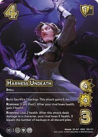 Harness Undeath (Alternate Art) - Critical Role: Heroes of Exandria - UniVersus card