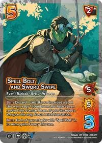 Spell Bolt and Sword Swipe - Critical Role: Heroes of Exandria - UniVersus card
