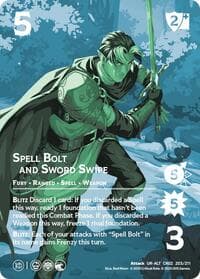 Spell Bolt and Sword Swipe (Alternate Art) - Critical Role: Heroes of Exandria - UniVersus card