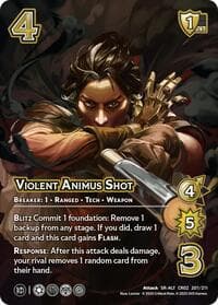 Violent Animus Shot (Alternate Art) - Critical Role: Heroes of Exandria - UniVersus card
