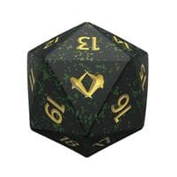 Magic: The Gathering Tarkir: Dragonstorm Spindown Die (Black) - Wizards of the Coast Dice - Life Counters card